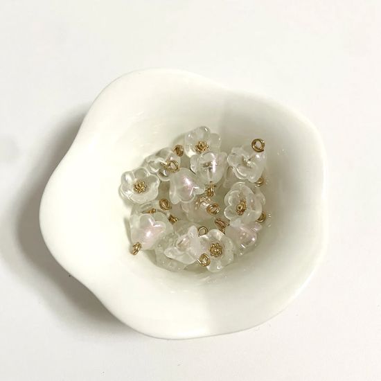 은방울꽃 비즈 재료 끈갈피 식물 화분 만들기 키링 