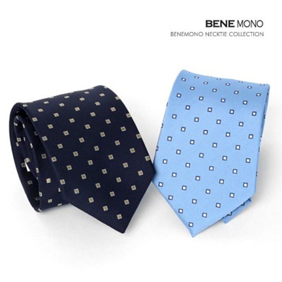 [BENE MONO]M04스퀘어 모티브 넥타이