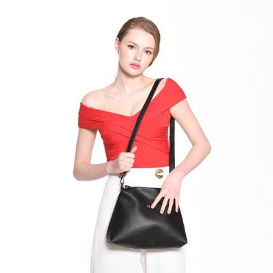 [오그램] 미니 더블 크로스백 블랙