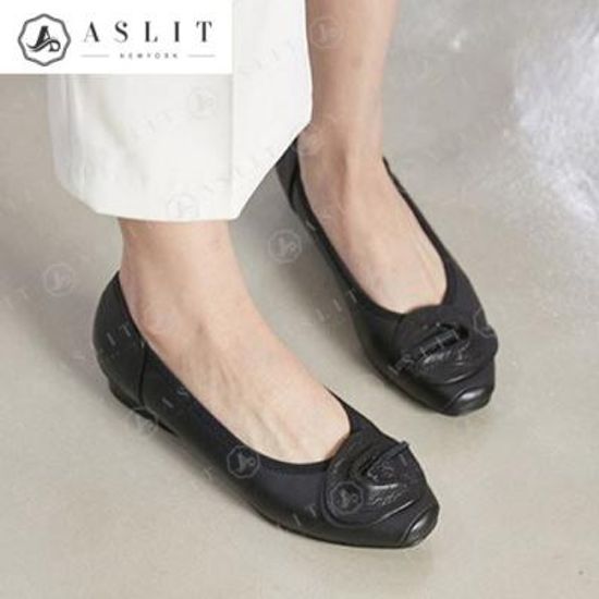 [애슬릿]발 편한 소가죽 발레리나 여성 플랫 슈즈