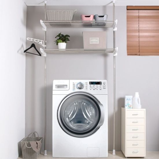 세탁기접이식정리선반2단