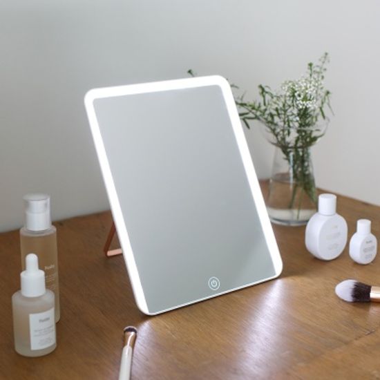 [무아스] 슬림 스퀘어 무선 LED 거울