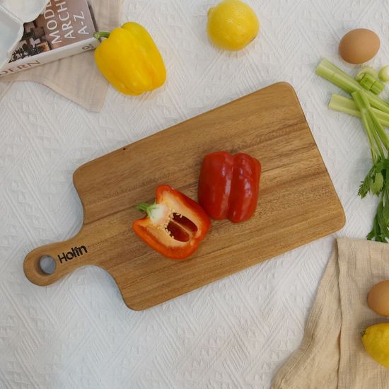 Holin 월넛 원목 도마 핸들스퀘어