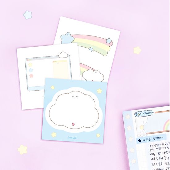 [대시앤도트] 동글동글 데코 모조지 스티커팩