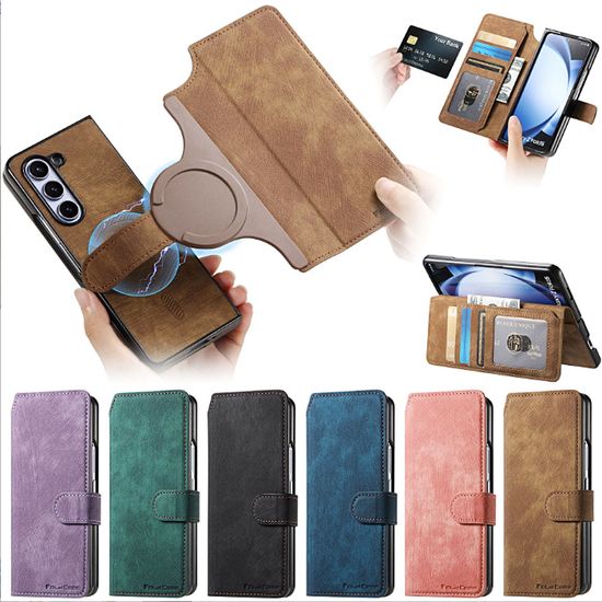 갤럭시 z폴드 6 5 4 3 맥세이프 카드 지갑 가죽케이스