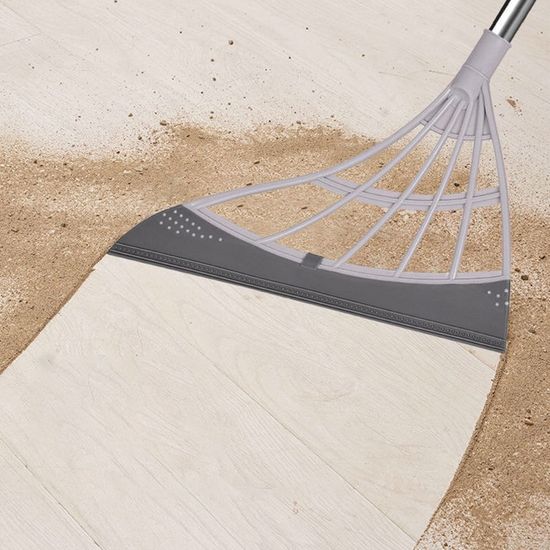 실리콘빗자루 머리카락 청소 고무비 방비 그레이 E676