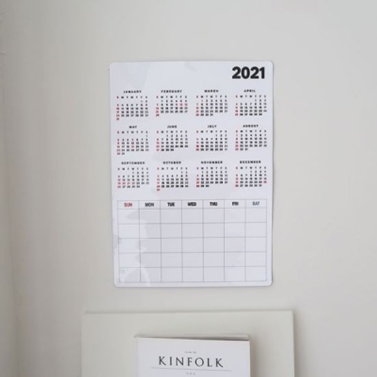 2021 달력 자석 메모보드 A3