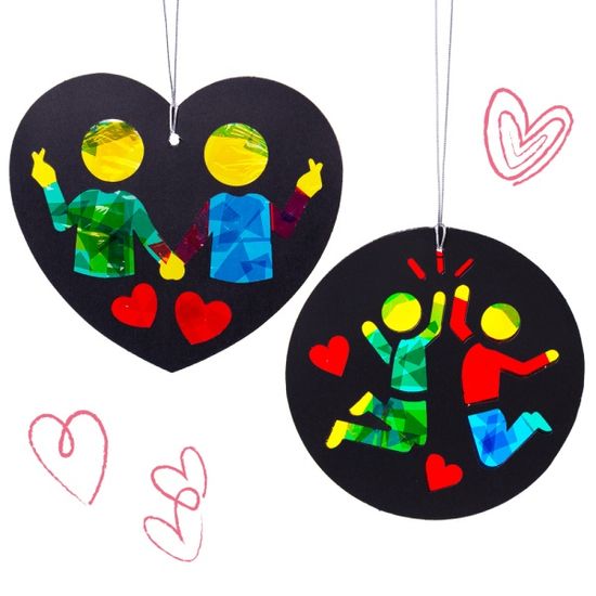 (미술샘) DIY 친구사랑 썬캐쳐 (2인용) 만들기