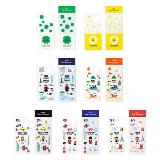 비비드 투명 책갈피