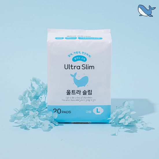 춤추는고래 대용량 생리대 대형 2팩 /40매