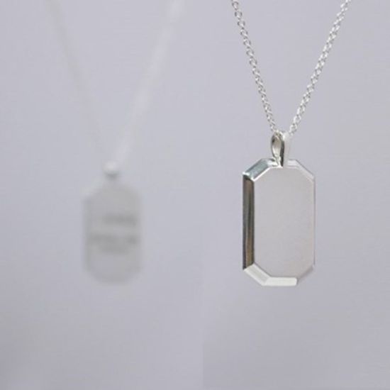 나만보는 리플렉션 각인목걸이 팔각경 小