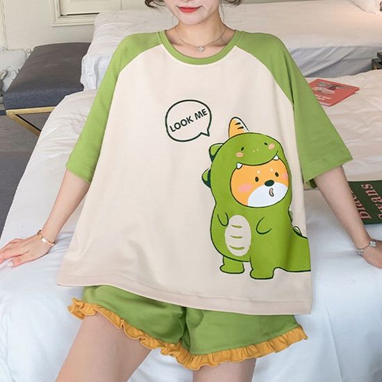 여성 홈웨어 잠옷 실내복 반팔 반바지(WCC3901)