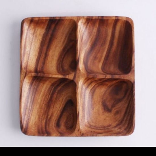 아카시아 4절 나무 도마 정사각(WFGQF5S)