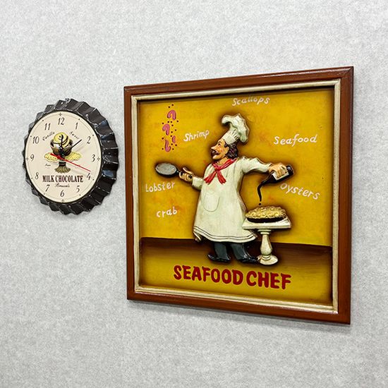 이탈리안 레스토랑 쉐프 장식 액자