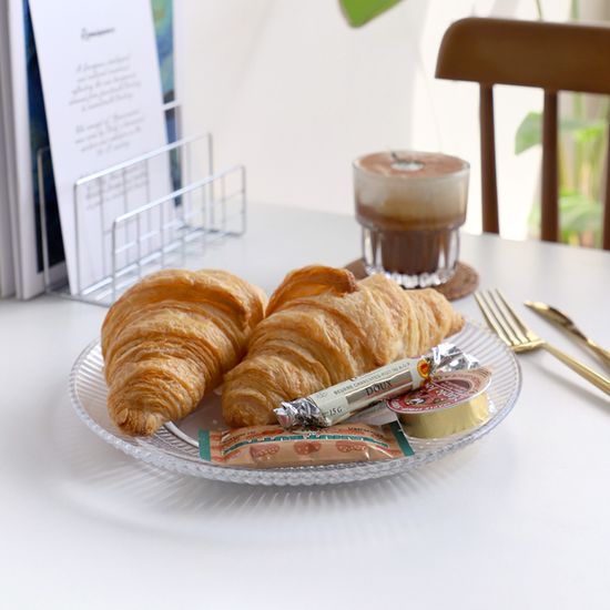 러델 블루밍 유리 원형 접시 2size 택1