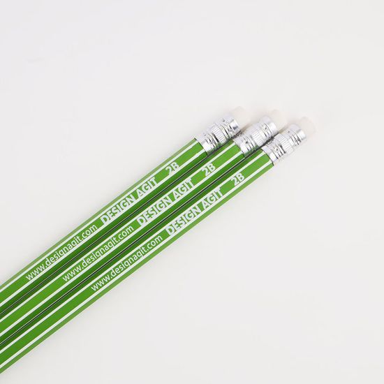 [주문제작]네임연필2B 6자루비비드스트라이프