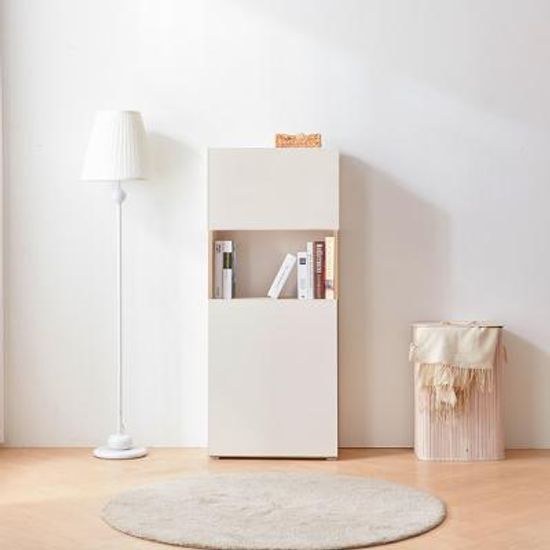 C3602 4단 상하부 도어 책장 600 1color