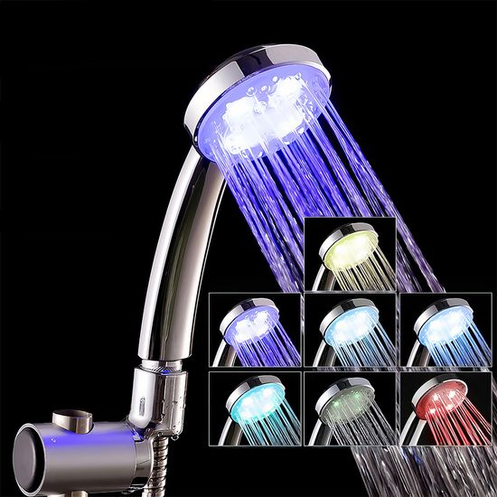 샤워기 샤워기해드 Led 온도조절 샤워해드+필터 R308