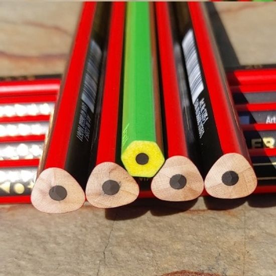 스테들러 독일산 어린이 점보 2B 삼각연필 1285 1다스