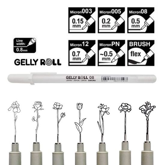 사쿠라 피그마 마이크론 망가 스킬 7본세트 M6B