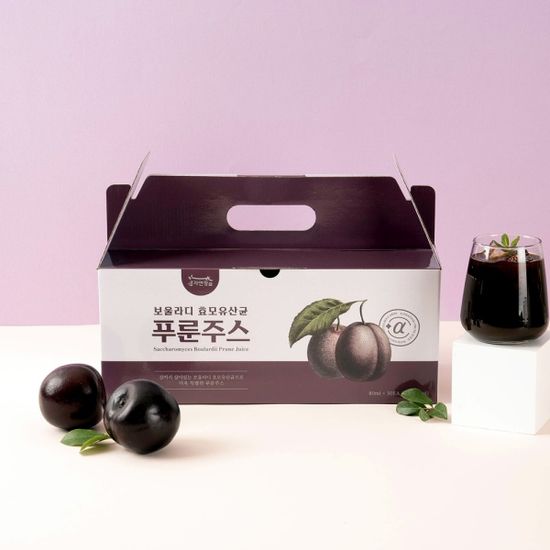 자연정 보울라디 효모 유산균 푸룬 주스 80ml X 30포
