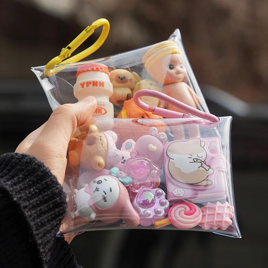 핑크풋 투명가챠파우치