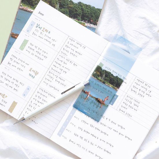 [책갈피 구성] 미라이트 일기장 다이어리 ver.4 