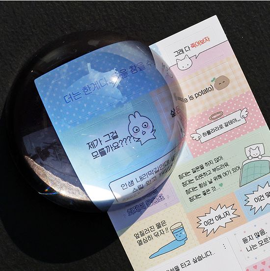 비온뒤 라벨 컨셉 스티커 세트 4 (6장)