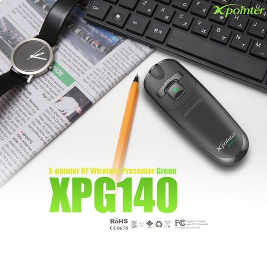 X-pointer 프리젠터 그린 레이저포인터 XPG140
