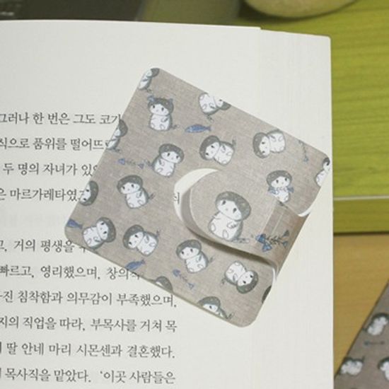 [플라스틱 and 자석 자동책갈피수지인] 봉고(브라운)