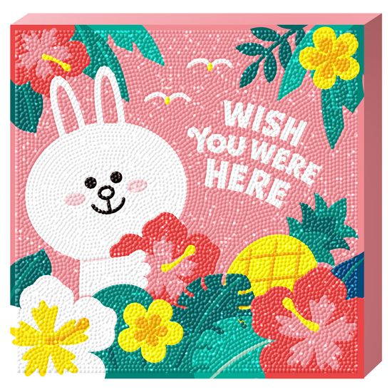 DIY 보석십자수 캔버스 알로하 코니 25x25 BS25-407