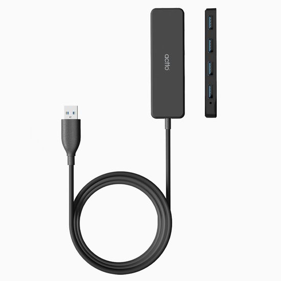 엑토 USB 3.2 4포트 노트북 PC 1m 롱 허브 HUB-60