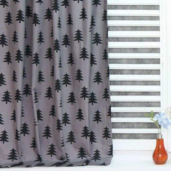 트리 암막커튼 - 그레이