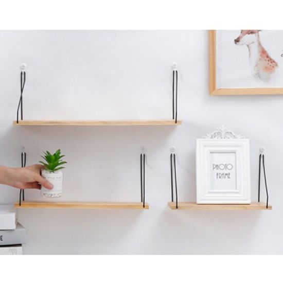 인테리어 미니 원목 벽걸이 벽선반 3size