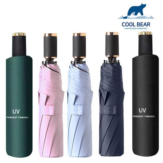 쿨베어 99.9% UV차단 3단자동 양우산