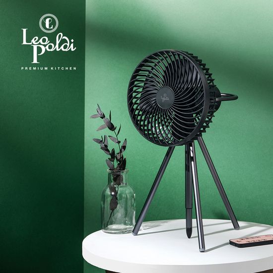 [레오폴디] BLDC 캠핑용 리모컨 삼각대 선풍기