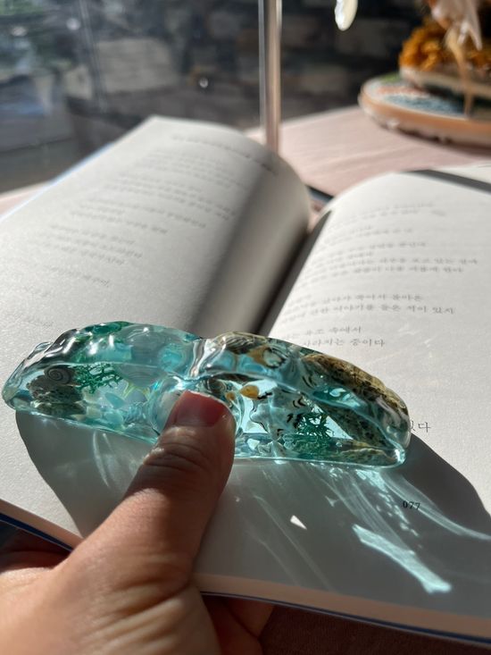 [무료배송] 고래꼬리 독서링 - 반짝이는 모래해변 