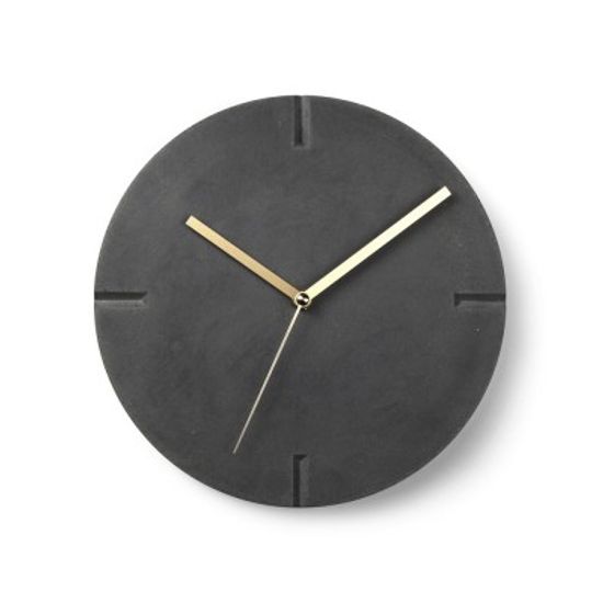 [CONCRETE ] V CUT CLOCK - Dark