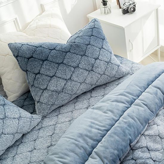 마인 벨벳브리즈 극세사 차렵이불 베개세트 Q