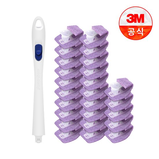 [3M]울트라클린 변기청소용 크린스틱 핸들+리필 25개