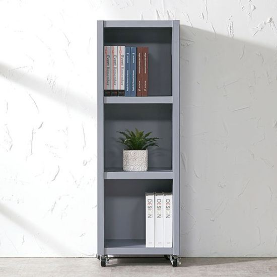 롤링 3단 이동형 미니 책장 슬림 틈새장 400 (착불)