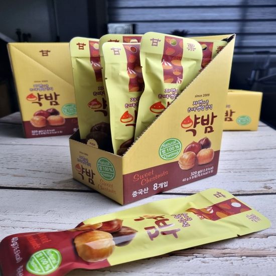 자연이 쏙!건강이 쏙! 약밤 유기농 맛밤 320g(8개입)