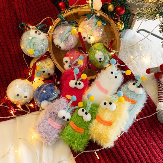 잔디 애벌레 수면양말 두꺼운 캐릭터 양말 삭스 선물