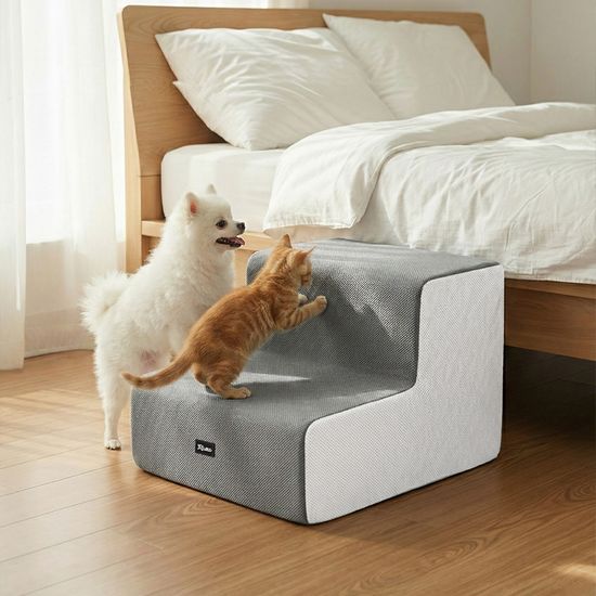 레토 강아지 계단 논슬립 2단 스텝 LDS-T02