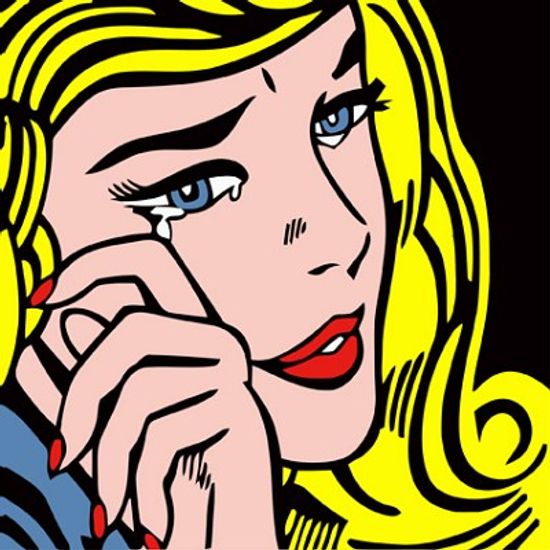 [DIY명화]A85 팝아트 눈물흘리는여인 size 40*40cm