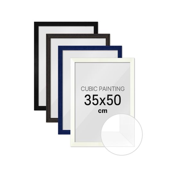 하비스 보석십자수 액자 프레임 슬림 우드 35x50cm