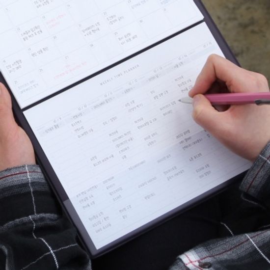 A5 스케줄러 먼슬리/ 체크리스트/타임플래너