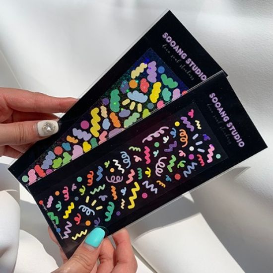 홀로그램 파티페티 스티커