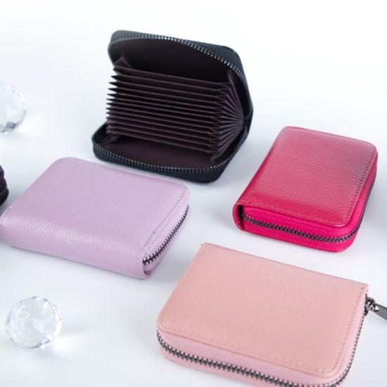 오브리즈 가죽 아코디언 카드지갑 명함지갑 교통카드