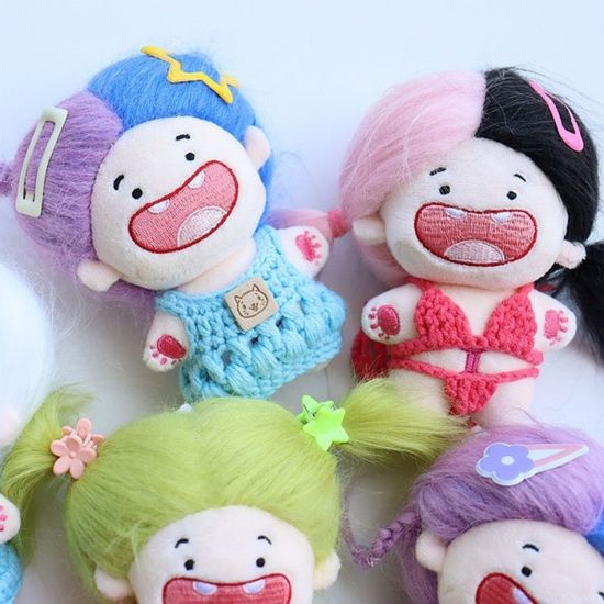 DIY 별자리 인형 머리 뜨개 옷 꾸미기 키링 가방 장식